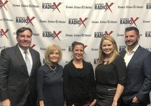 Rhonda Wallace and Terri Ainsworth from Greater Community Bank and Colin Powell and Elizabeth Powell from Hardy Realty